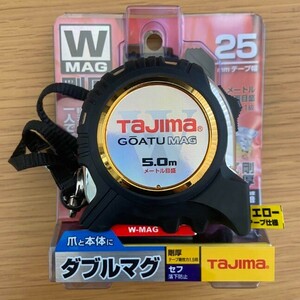 新品 Tajima コンベックス 剛厚テープ5m×25mm 剛厚セフGロックダブルマグ25 GASFGLWM2550 タジマ