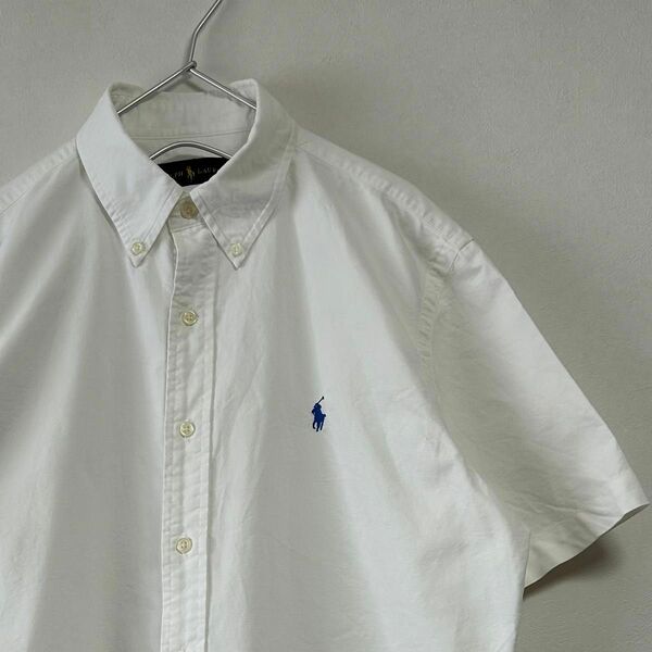 古着 90s POLO Ralph Lauren 半袖BDシャツ ホワイト