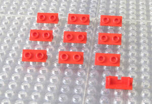 ◆レゴ∥LEGO【ヒンジトップ(1x2)/赤 10個】#3938◆正規品 [R89649]