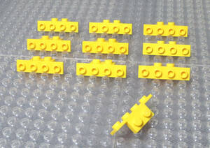 ◆レゴ∥LEGO【ブラケット(1x2-1x4/廃版角タイプ)/黄色 10個】#2436◆正規品 [R89827]