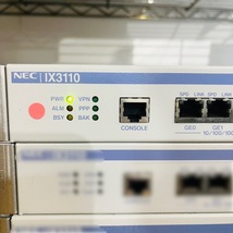 ＋01【通電OK】NEC IX3110 UNIVERGE ルーター ギガビット イーサネット 光回線 メタル接続 光接続 VPN PPP BAK エヌイーシー _画像3