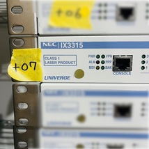 ＋07【通電OK】NEC IX3315 UNIVERGE ルーター VPN構築 10ギガビット イーサネット メタル接続 光接続 最大5,000拠点 収容可能 エヌイーシー_画像2