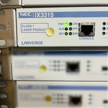 ＋08【通電OK】NEC IX3315 UNIVERGE ルーター VPN構築 10ギガビット イーサネット メタル接続 光接続 最大5,000拠点 収容可能 エヌイーシー_画像3