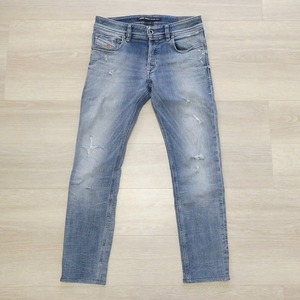 DIESEL SLEENKER SLIM SKINNY WASH 0835L STRETCH ディーゼル ストレッチ スリム スキニー デニム ダメージ加工 ロールアップ W29L32