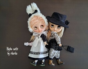 RIKORIKO * Blythe outfit Monotone. . Western-style clothes .....* put on mawashi 15 point set *