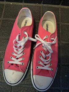  Converse low cut abroad 29cm fluorescence pink sneakers ALL STAR zipper Taylor CONVERSE all Star 