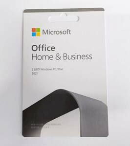 送料無料★新品未使用 国内正規品 マイクロソフト Microsoft Office Home and Business 2021(最新 永続版)★カード版★2台のPCで利用可能