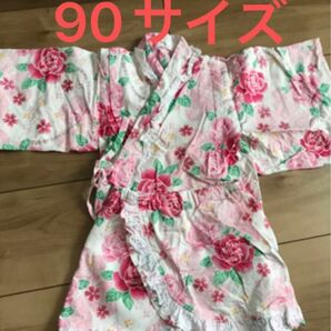 セパレート　浴衣　90サイズ　女の子　花柄