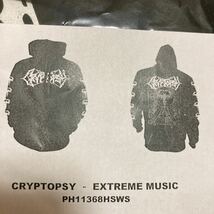 Cryptopsy Extreme Music パーカー S クリプトプシー 未着用_画像3