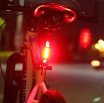 自転車用 リアライト USB充電 LEDライト 自転車 テールランプ 防水 赤色_画像5