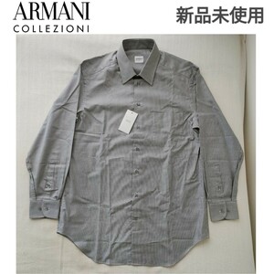 【新品未使用】ARMANI COLLEZIONI｜アルマーニ コレツィオーニ 長袖シャツ メンズ40 高級 お洒落 レア