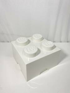 85a 80 LEGO/ Lego storage box storage case storage box storage box white white * present condition goods 