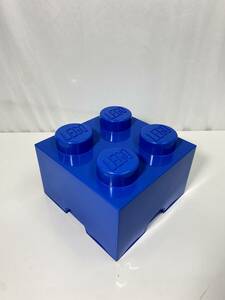 87a 80 LEGO/レゴ 収納ボックス 収納ケース 収納箱 ストレージボックス 青 ブルー ※現状品