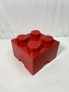 90a 80 LEGO/ Lego storage box storage case storage box storage box red red * present condition goods 