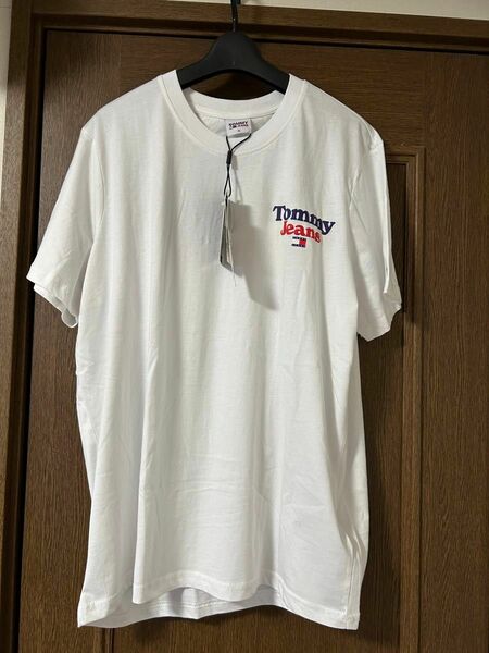 メンズ　白 Tシャツ　トミーヒルフィガー　XLサイズ