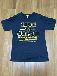 USED フジロック 2009 ラインナップTシャツ　サイズM fuji rock oasis franz ferdinand weezer