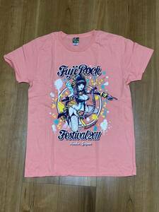 新品 fuji rock festival 2011 Tシャツ　ピンク　サイズM coldplay arctic monkeys chemical brothers フジロック