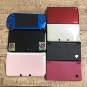 【1円～】携帯ゲーム機 本体 ７点まとめ売り 3DS 3DSLL DSi PSP 任天堂 NINTENDO SONY【ジャンク品】