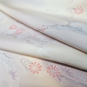 * kimono north .* put on shaku . water . flower pattern ... bokashi dyeing fine pattern simplified silk cloth T659-18