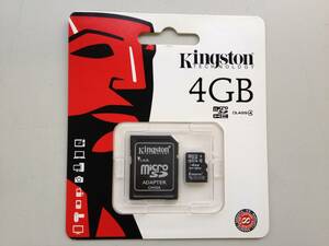 ●【新品未使用】キングストン　SDカード　SDC4/4GB