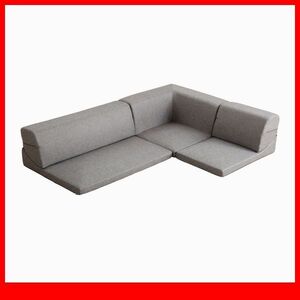  sofa * rearrangement free . floor sofa corner sofa 3 seater . low type / reclining low table kotatsu ./ made in Japan cloth / gray /a3