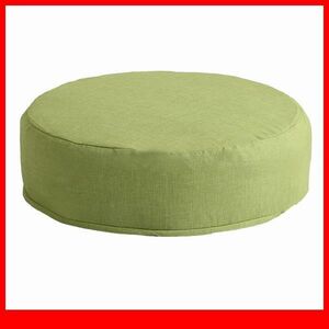  cushion * cover ring low repulsion cushion 1 piece zabuton / laundry possible pillowcase round / simple peace .../ thickness 16cm/ made in Japan / green /a5