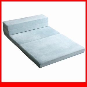  диван матрац * новый товар /4Way складной высота отталкивание диван матрац одиночный / низкий диван ~ подушка имеется матрац ./ надежный сделано в Японии / голубой /a1