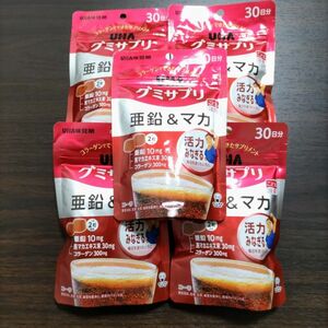 【グミサプリ】マカ＆亜鉛30日分５袋セット【UHA味覚糖】