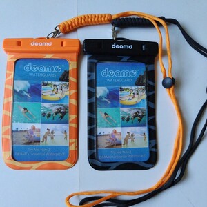 スマホ防水ケース　ウォーターガード2個セット/スマートフォン　防水携帯ケース　防水ポーチ　DEAMO