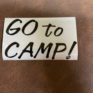 GO to CAMP! ステッカー マットブラック　ツヤなし黒　　キャンプ 車ステッカー