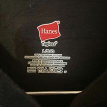 00s USA製 Lサイズ Hanes 古着 Tシャツ ヴィンテージ ビンテージ vintage BLACK K0503_画像6