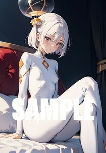 【一点物 アートイラスト】ai 美女 美少女 ポスター 2次元 アニメ 高画質 同人 漫画 プラグスーツ 美脚 光沢紙 A4サイズ 00270