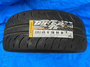 未使用 ◆ ダンロップ ディレッツァ ZⅢ ◆ 225/45R18 91W ◆ DUNLOP DIREZZA ZⅢ スポーツタイヤ