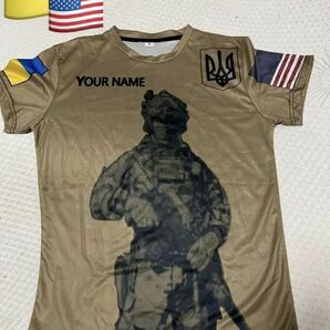 入手極難実物ウクライナ軍　米国義勇軍用Tシャツ　新品未使用　ウクライナ戦争