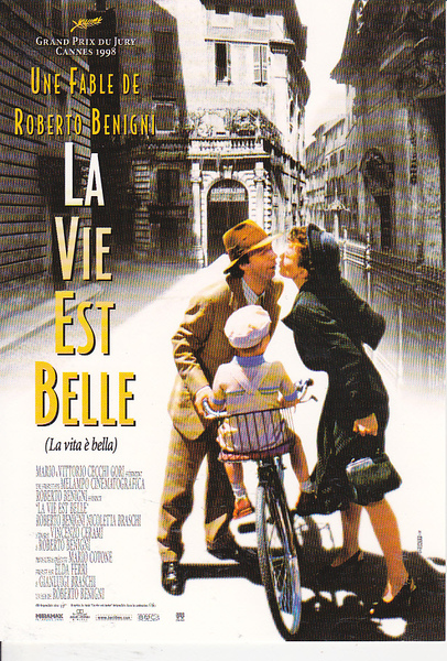 5640【送料込み】《絵はがき・絵葉書》イタリア映画「LA VIE EST BELLE ライフ・イズ・ビューティフル」の絵はがき1枚