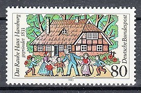  west Germany 1983 year unused NH society welfare project ./ children's welfare /laue house #1186