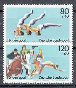 西ドイツ 1983年未使用NH スポーツ#1172-1173