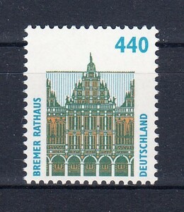 ドイツ 1997年未使用NH 普通切手/名所史跡/ブレーメン#1937