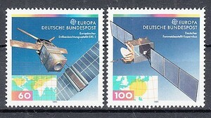 ドイツ 1991年未使用NH EuropaCEPT/宇宙開発#1526-1527