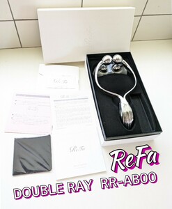 lifa double Ray ReFa DOUBLE RAY RR-AB00 unused goods * boxed manual . pcs guarantee card attaching beautiful face roller beautiful face vessel 
