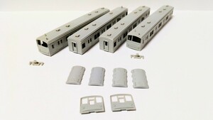 1円〜 グリーンマックス 未塗装 キット エコノミーキット 仕掛品 433 国電 国鉄 JR 205系 4両編成 セット 小窓 初期型 レア 207系 900番台