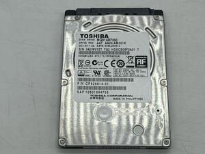 2.5インチHDD(500GB)/TOSHIBA MQ01ABF050/使用時間204時間