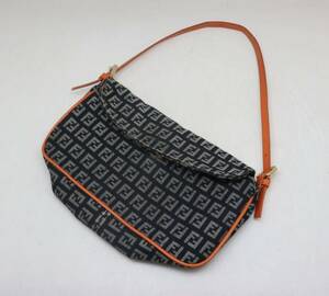 フェンディ/FENDI/ズッキーノ柄/キャンバス×レザー/ショルダーバッグ/アクセサリーポーチ/ハンドバッグ