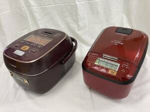  Hitachi IH jar rice cooker RZ-TS104M pressure & steam ..... serving tray Zojirushi pressure IH..ja-NW-JS10[ carry to extremes ..] iron vessel coat .. feather boiler secondhand goods 2 pcs. set 