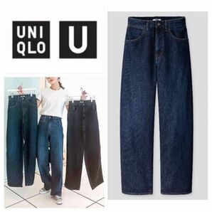 人気デニム　ワイドフィットカーブジーンズ　UNIQLO パンツ ワイド デニム イエナ IENA