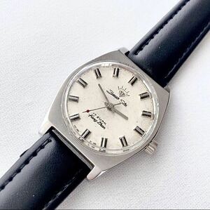 ◎ Zuan shi （ダイヤモンドの意味)17石メンズ手巻き腕時計　稼動　ベルト未使用