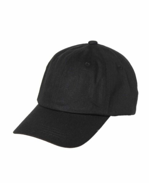 深めシンプルキャップ　黒　M size 男女兼用　14+ イチヨンプラス 帽子