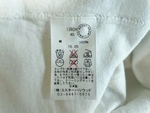 ★【国内正規品 日本製 名作 並品】n.hoolywood ミスターハリウッド 13RCH コットン100％ やや厚手 無地 バスク シャツ 40 長袖 シャツ 白_画像7