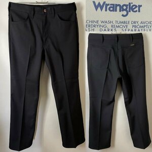 ★【定価8,800円 美品】レア！ WRANGLER ラングラー スタプレパンツ（ランチャーパンツ）WI1141 ブーツカット サイズL(Ｗ34程度) ブラック