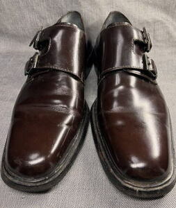  Gucci код Van туфли с ремешками GUCCI темно-бордовый (27.5cm)